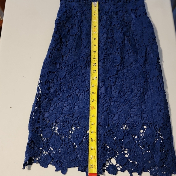 NWT PrettyLittleThing Blue Sheath Midi Dress - Picture 7 of 8